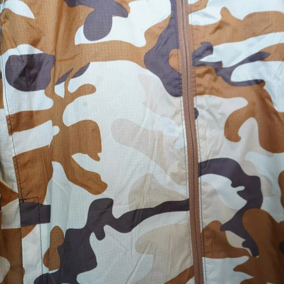 L.L.BEAN Nylon Jacket‎ Brown Camouflage Camofra 290527 Mens Size 2XL Rain Jacket - Picture 4 of 5